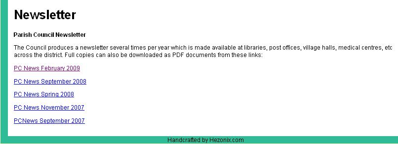 Newsletter Display